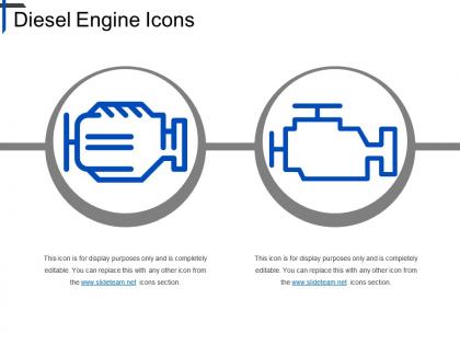 Diesel engine icons