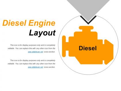 Diesel engine layout