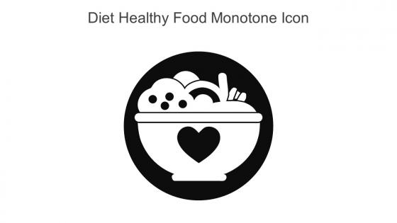 Diet Healthy Food Monotone Icon In Powerpoint Pptx Png And Editable Eps Format