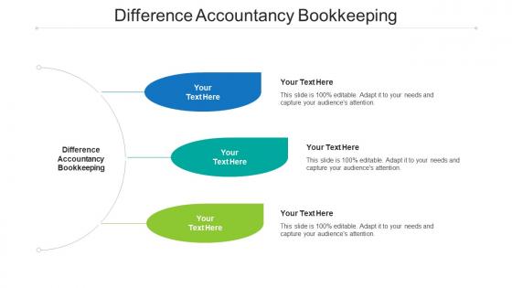 Difference Accountancy Bookkeeping Ppt Powerpoint Presentation Layouts Graphics Download Cpb