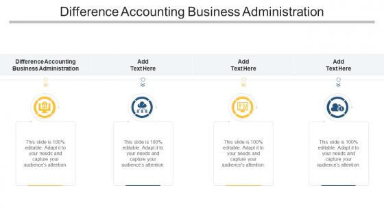 Difference Accounting Business Administration In Powerpoint And Google Slides Cpb