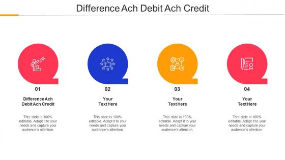 Difference Ach Debit Ach Credit Ppt Powerpoint Presentation Ideas Summary Cpb