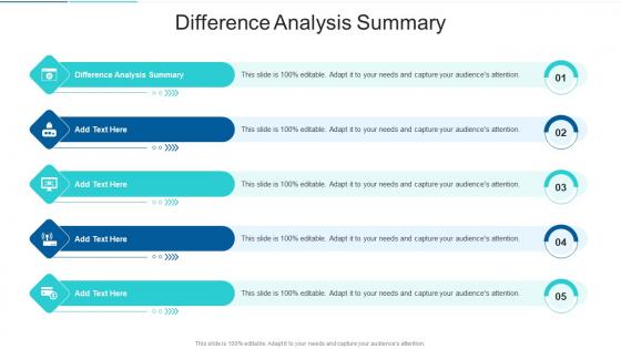 Difference Analysis Summary In Powerpoint And Google Slides Cpb