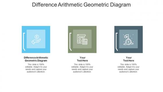 Difference arithmetic geometric diagram ppt powerpoint presentation styles portrait cpb