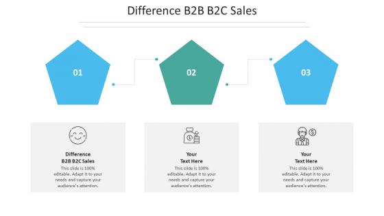 Difference b2b b2c sales ppt powerpoint presentation ideas topics cpb
