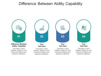 Difference between ability capability ppt powerpoint presentation styles images cpb