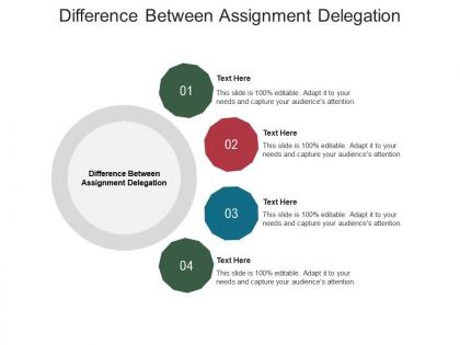 Difference between assignment delegation ppt powerpoint presentation pictures template cpb