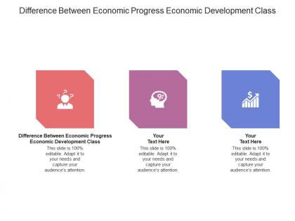 Difference between economic progress economic development class ppt powerpoint presentation ideas topics cpb