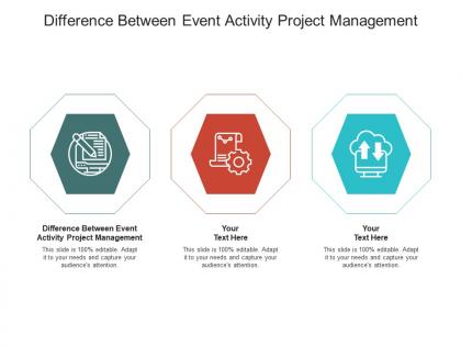 Difference between event activity project management ppt powerpoint presentation layouts files cpb