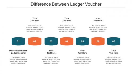 Difference Between Ledger Voucher Ppt Powerpoint Presentation Professional Templates Cpb