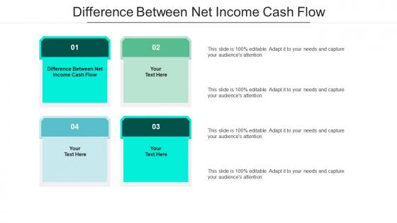 Difference between net income cash flow ppt powerpoint presentation model styles cpb
