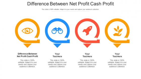 Difference between net profit cash profit ppt powerpoint presentation professional graphic images cpb