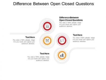 Difference between open closed questions ppt powerpoint presentation layouts show cpb