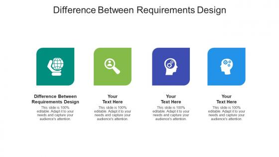 Difference between requirements design ppt powerpoint presentation gallery good cpb