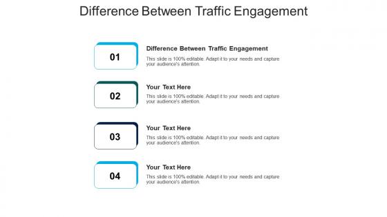 Difference between traffic engagement ppt powerpoint presentation ideas topics cpb