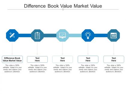 Difference book value market value ppt powerpoint presentation design templates cpb