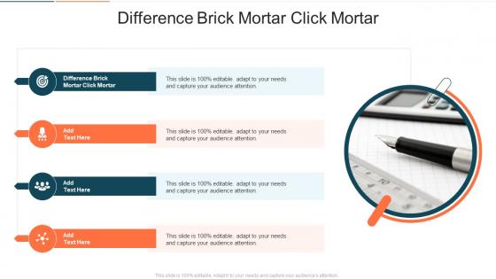 Difference Brick Mortar Click Mortar In Powerpoint And Google Slides Cpb