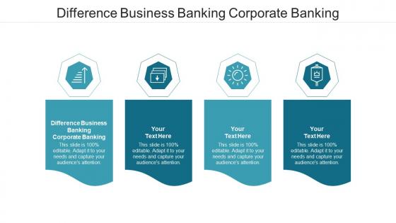 Difference business banking corporate banking ppt powerpoint presentation professional file formats cpb