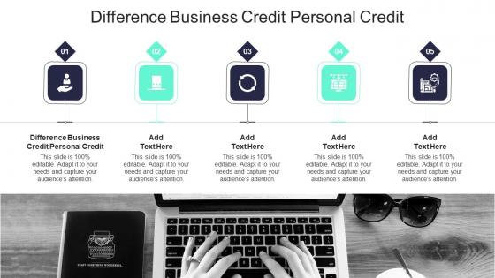 Difference Business Credit Personal Credit In Powerpoint And Google Slides Cpb