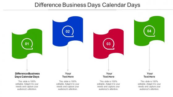 Difference Business Days Calendar Days Ppt Powerpoint Presentation Outline Topics Cpb