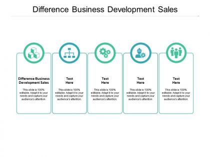 Difference business development sales ppt powerpoint ideas graphics cpb