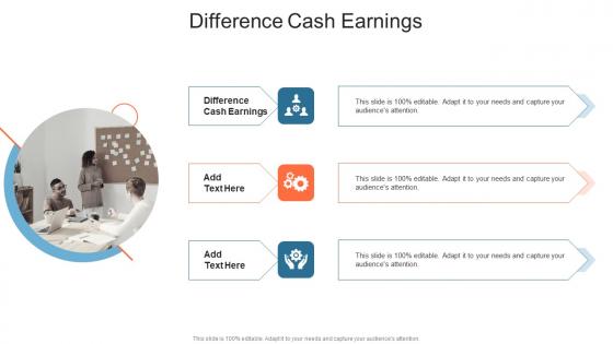 Difference Cash Earnings In Powerpoint And Google Slides Cpb