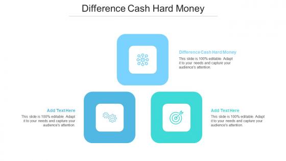 Difference Cash Hard Money Ppt Powerpoint Presentation File Example Cpb