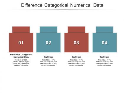 Difference categorical numerical data ppt powerpoint presentation infographics layout ideas cpb