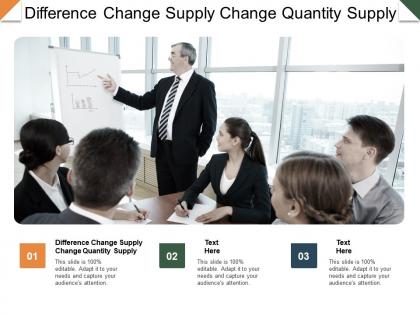 Difference change supply change quantity supply ppt powerpoint presentation inspiration file cpb