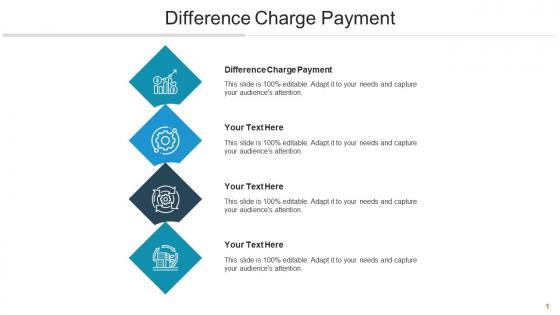 Difference charge payment ppt powerpoint presentation show master slide cpb