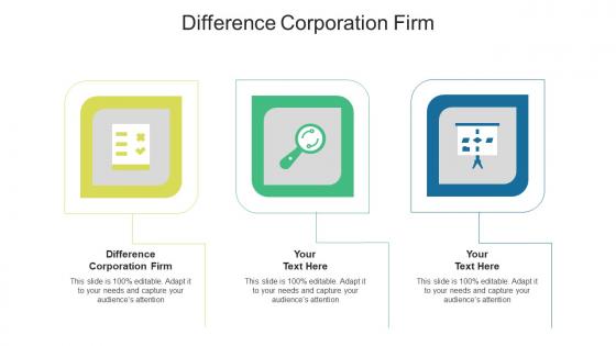 Difference corporation firm ppt powerpoint presentation model portfolio cpb