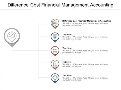 Difference cost financial management accounting ppt powerpoint presentation outline cpb