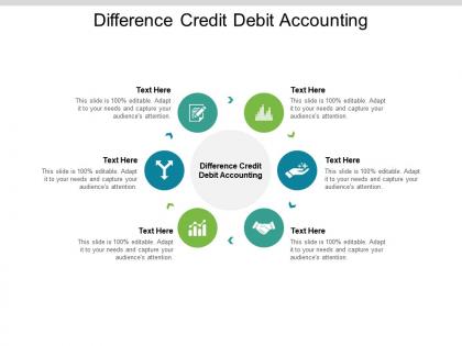 Difference credit debit accounting ppt powerpoint presentation infographic template graphics download cpb