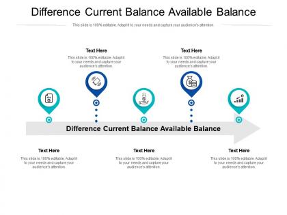Difference current balance available balance ppt powerpoint presentation icon cpb