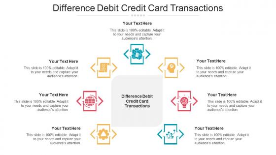Difference Debit Credit Card Transactions Ppt Powerpoint Presentation Inspiration Tips Cpb