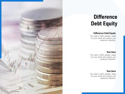 Difference debt equity ppt powerpoint presentation slides download cpb