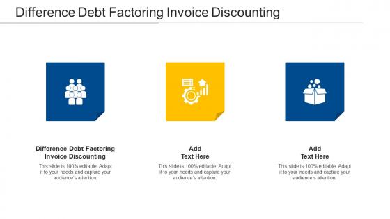 Difference Debt Factoring Invoice Discounting Ppt Powerpoint Presentation Model Cpb