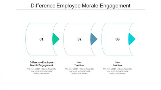 Difference employee morale engagement ppt powerpoint presentation icon graphic images cpb