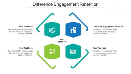 Difference Engagement Retention Ppt Powerpoint Presentation Pictures Background Cpb