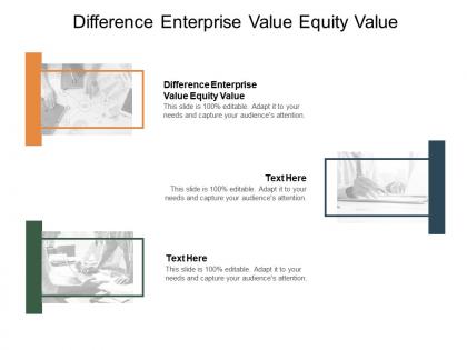 Difference enterprise value equity value ppt powerpoint presentation infographics cpb