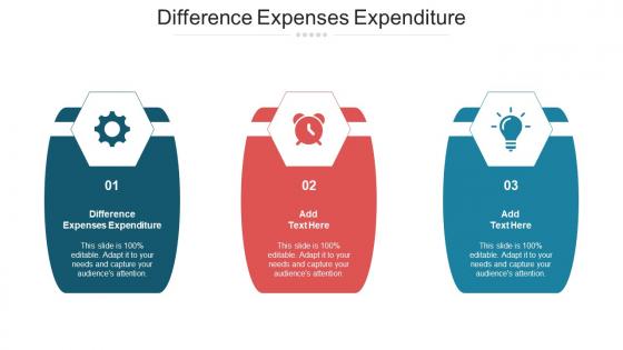 Difference Expenses Expenditure Ppt Powerpoint Presentation Styles Vector Cpb