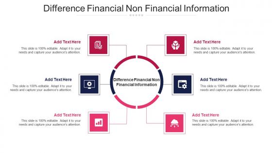 Difference Financial Non Financial Information Ppt Powerpoint Layout Cpb