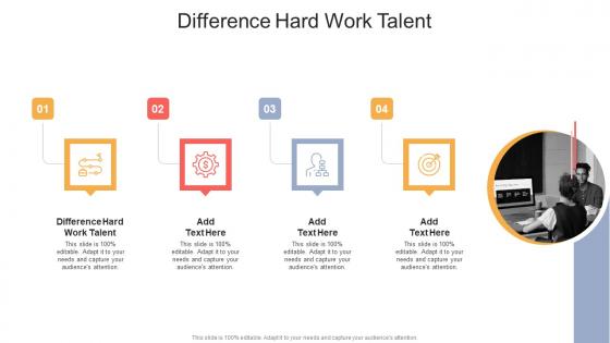 Difference Hard Work Talent In Powerpoint And Google Slides Cpb
