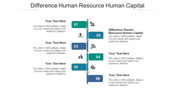Difference human resource human capital ppt powerpoint presentation infographics cpb