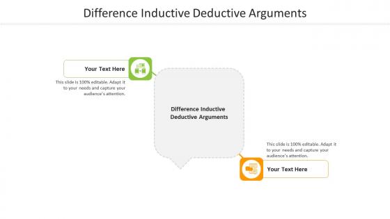 Difference inductive deductive arguments ppt powerpoint presentation summary elements cpb