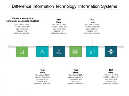 Difference information technology information systems cpb ppt powerpoint presentation slides show cpb