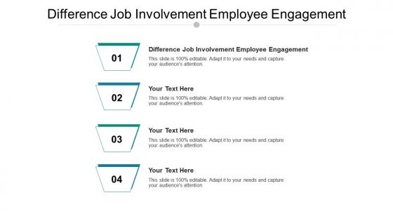 Difference job involvement employee engagement ppt powerpoint presentation pictures cpb