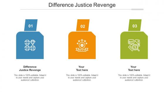 Difference Justice Revenge Ppt Powerpoint Presentation Model Tips Cpb