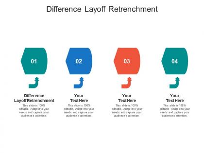 Difference layoff retrenchment ppt powerpoint presentation infographic template introduction cpb