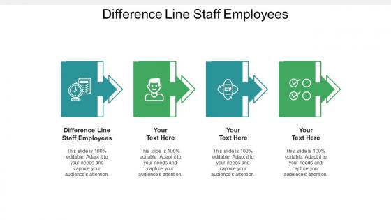 Difference line staff employees ppt powerpoint presentation outline clipart images cpb